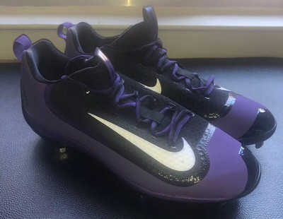 black metal baseball cleats