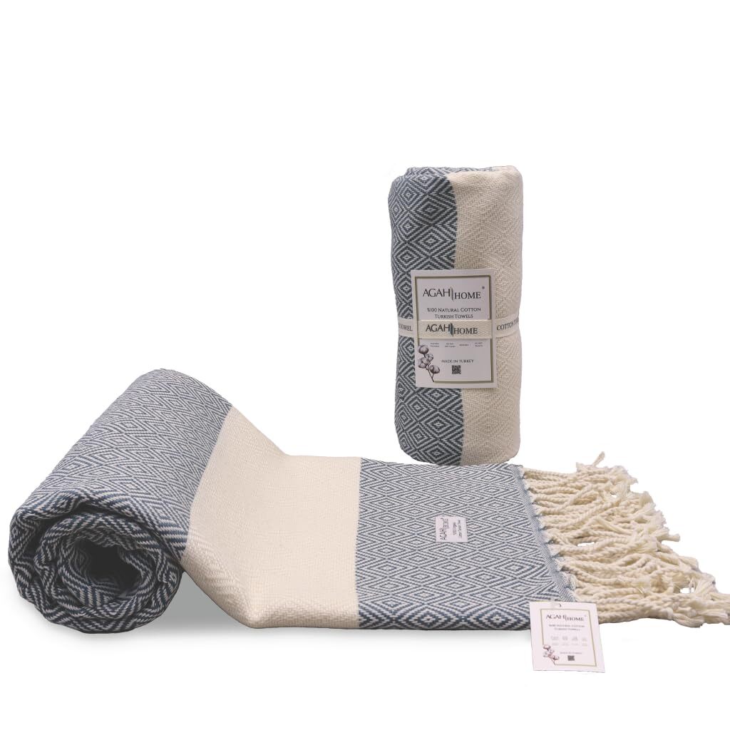 Premium Turkish Beach Towel for Adults – Quick Dry & Versatile