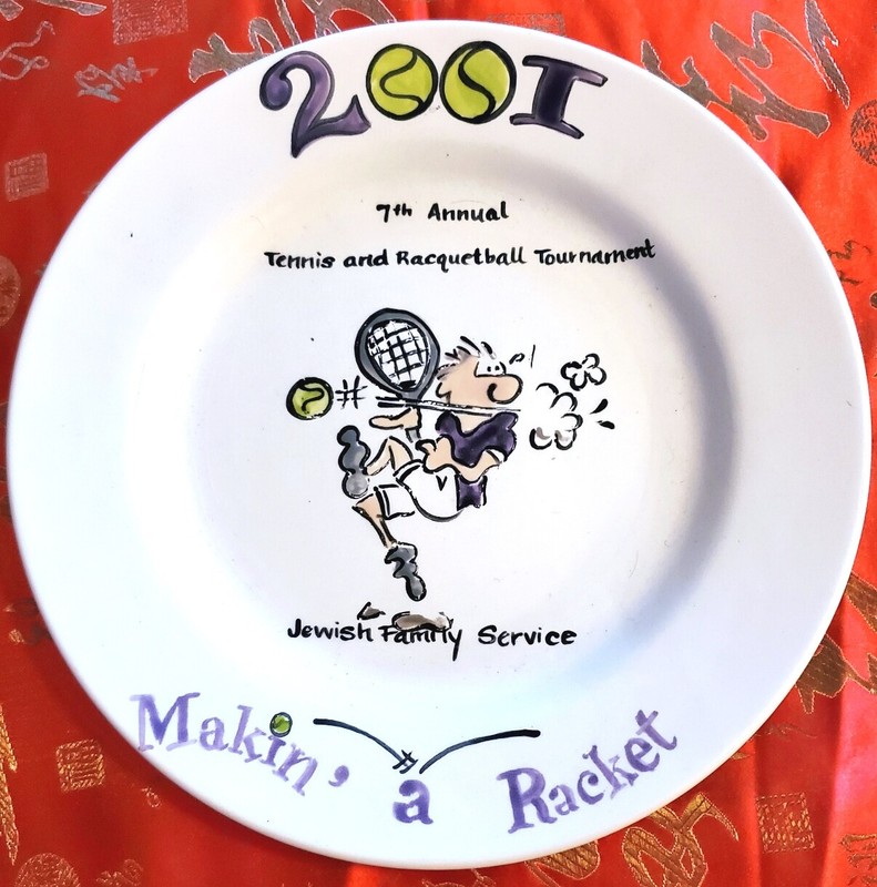 New Orleans 2001 Tennis and Raquetball Tournament Commemorative Plate