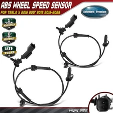 2x Front Left & RH ABS Wheel Speed Sensor for Tesla X 2016 2017 2018 2019-2023