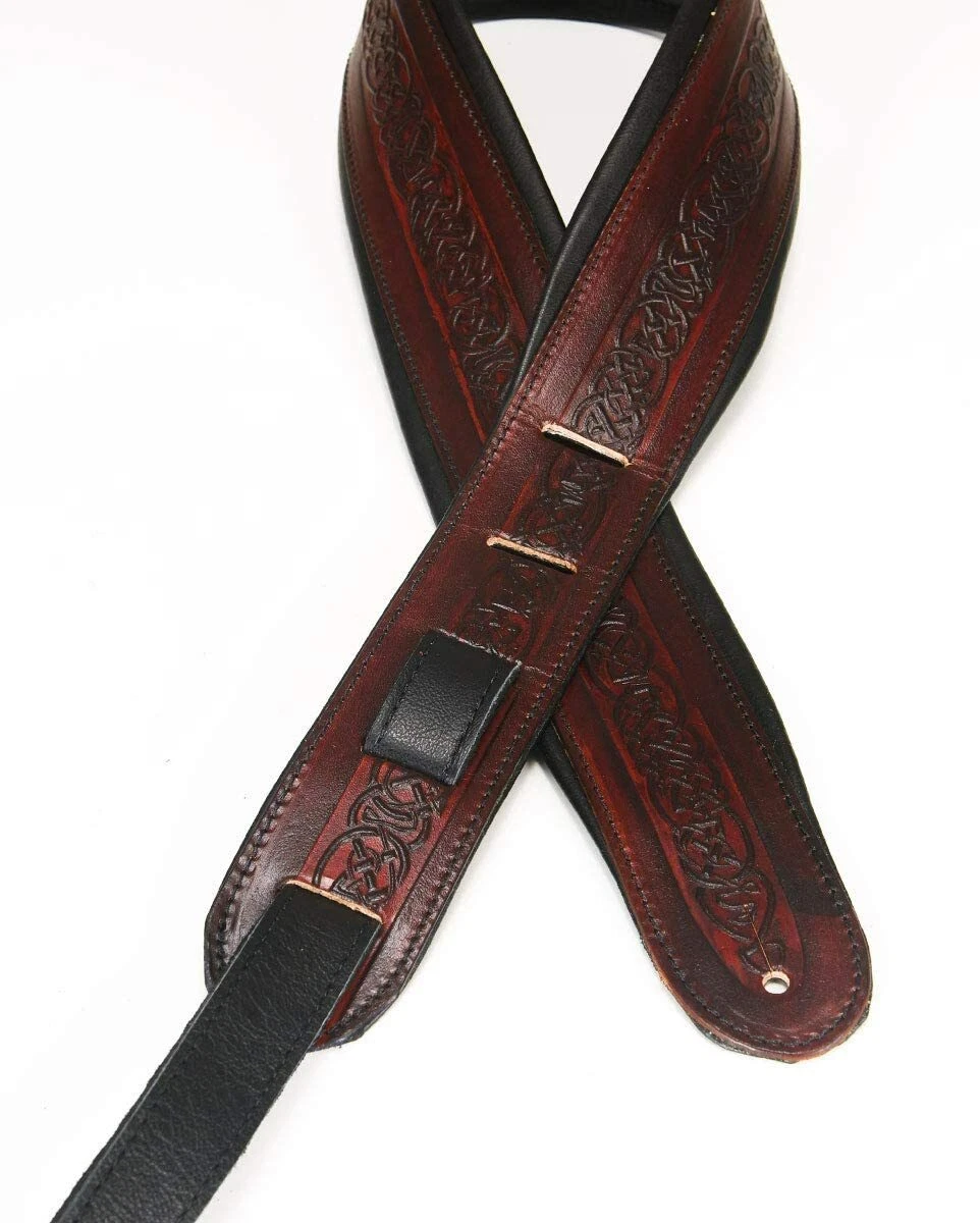 Genuine leather guitar strap deals