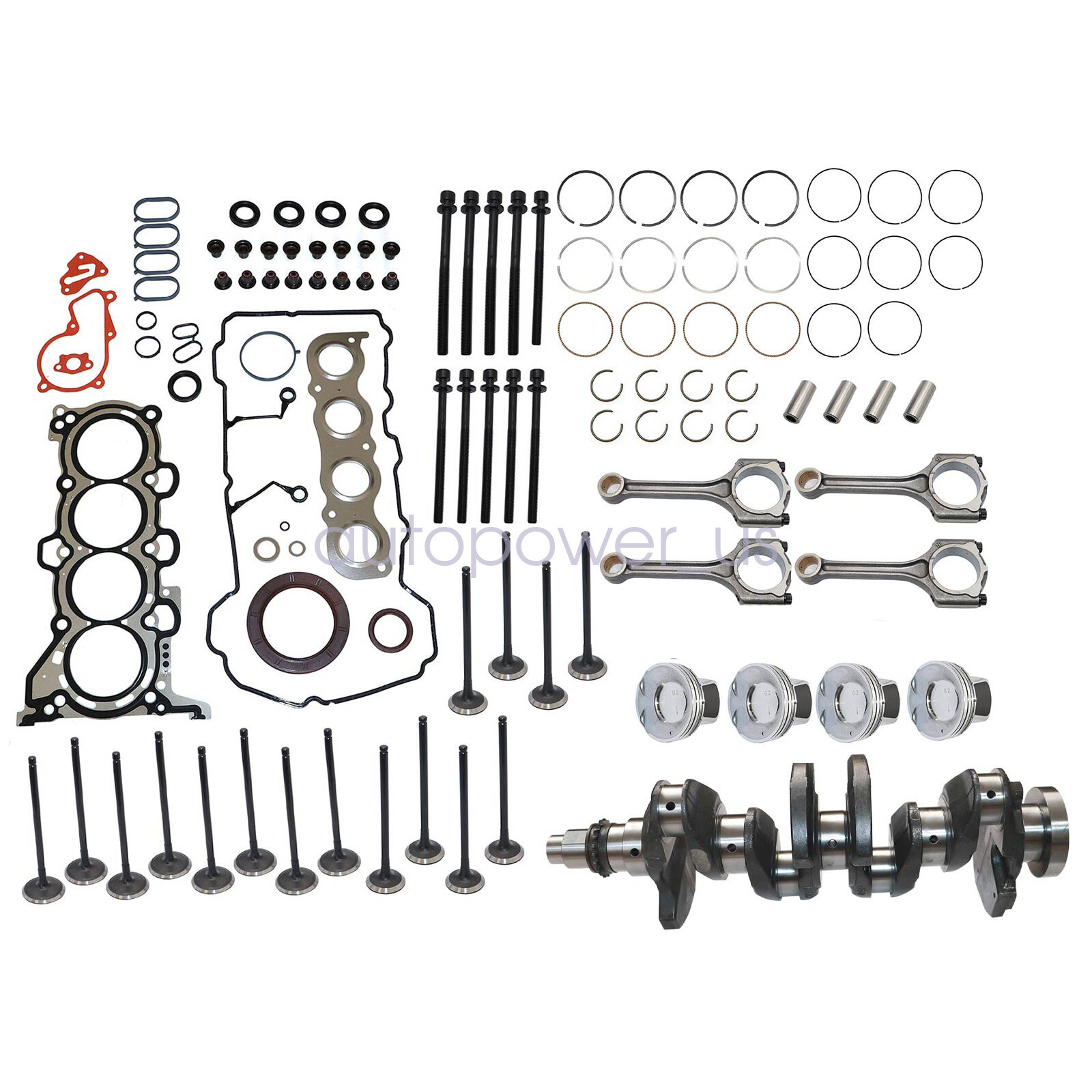Engine Rebuild Kit Crankshaft Con Rods Gasket Kit For HYUNDAI KIA 2