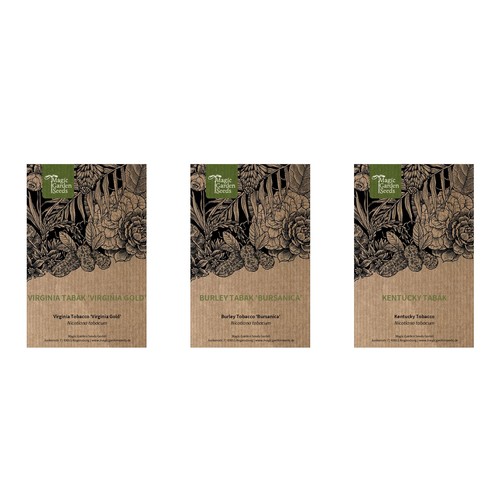 Tabaco de pipa - Set de regalo de semillas de 3 variedades para mezclas de tabaco de pipa - Imagen 2 de 8