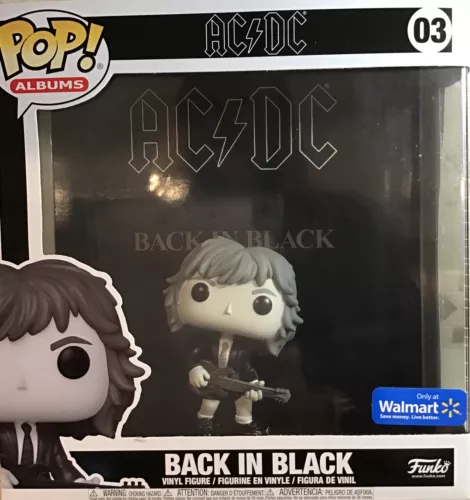 Funko POP! Albums #03 AC/DC  Back in Black  Walmart Exclusive Angus NEW