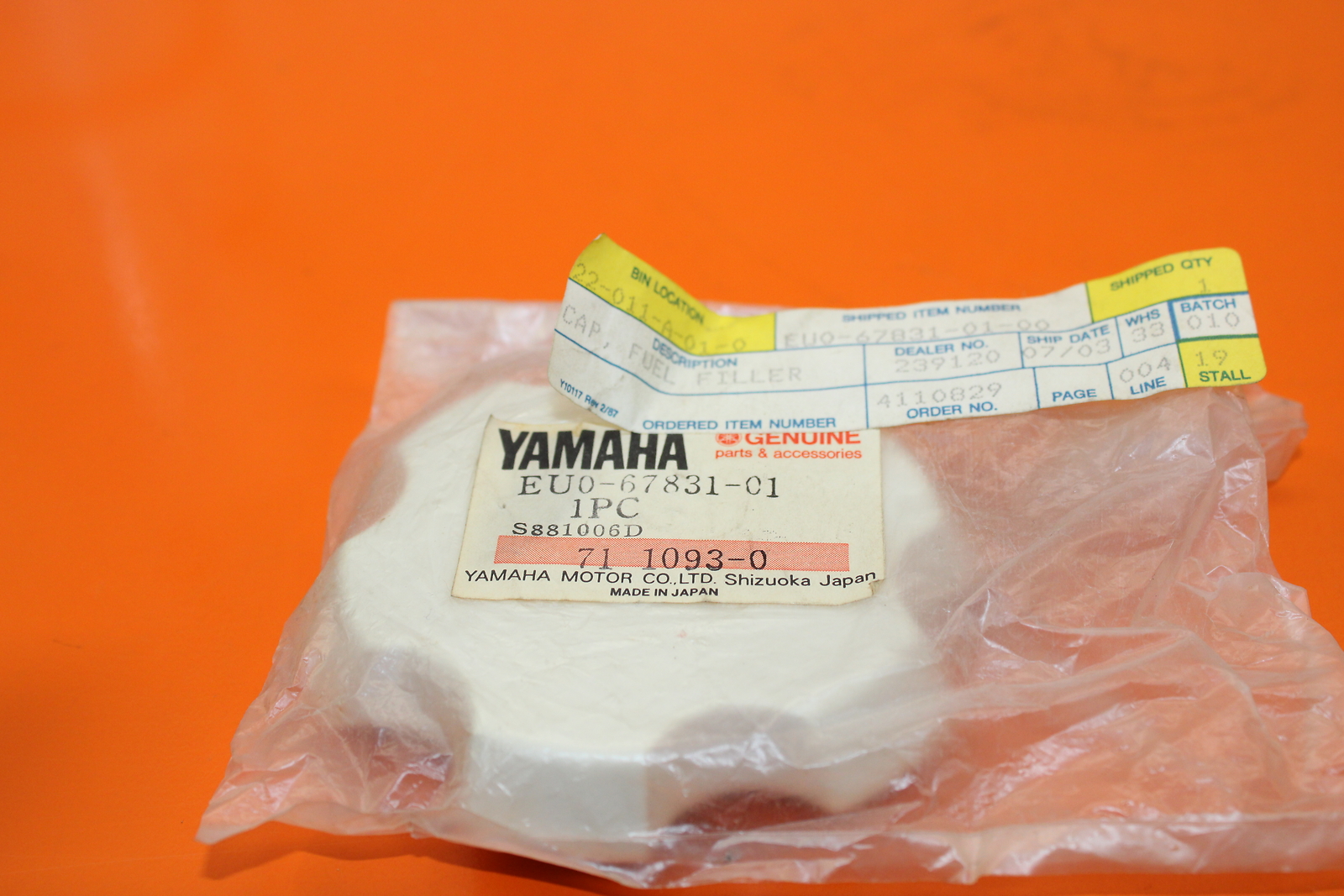 YAMAHA GAS CAP NOS EU0-67831-01-00 | eBay 