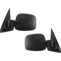 Black Manual Side View Door Mirror Assembly Pair Set Driver + Passenger on sale Black Manual Side View Door Mirror Assembly Pair Set Driver + Passenger on sale