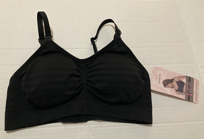 NWT Under Control Super Soft & Smooth Nursing Bra S CF-404ST Black