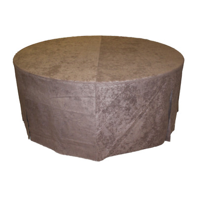 Konferenztuch Fallbezug Nussbraun Wildlederoptik 183,5 cm x 73 cm