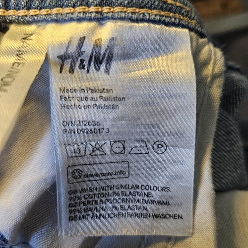 H&M &Denim Overall Shorts Girls Sz 8 Ruffled Straps Comfort Stretch Cuffed EUC - Picture 14 of 15