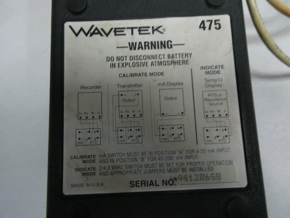 Wavetek 475 Rtd Calibrator/indicator - Image 4 of 4