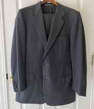 Ermenegildo Zegna SOFT 100 Wool Charcoal Gray Suit 42 Pants 36/30 Made In Italy