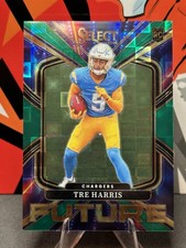 2025 Panini Select - Select Future Tre Harris #14 (RC) Green Prizm 2/5