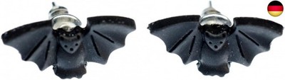 Miniblings Fledermaus Ohrstecker Stecker Tier Vampir Halloween Dracula Flughund