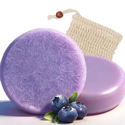 2PCS Blueberry Fields Shampoo & Conditioner Bundle Bars, for Hair Thinning, Friz