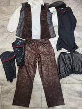 Pirate Buccaneer Costumes Pants Vests Belts Dress Etc Men Women 13 Pc Sz Large