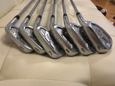 Callaway RAZR X Iron Set 6pcs 5 6 7 8 9 Pw Dynamic Gold Flex S300