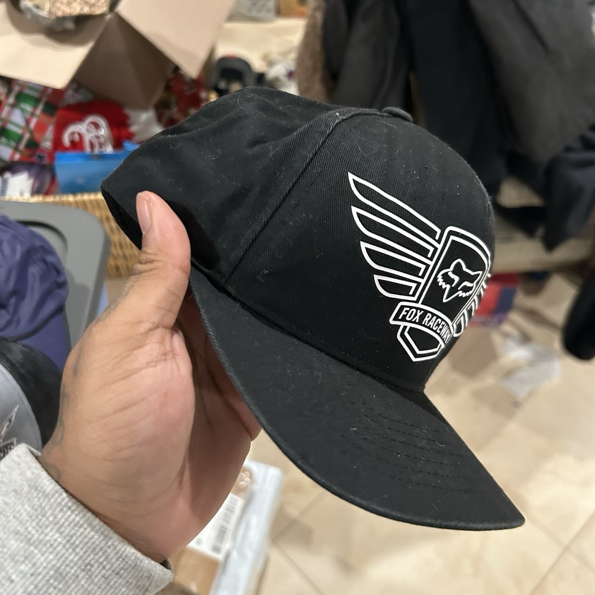 Fox Racing Black SnapBack Adjustable Hat One Size | eBay