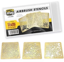 Airbrush Stencils Texture Templates Painting Mask (photo-etched sheets)