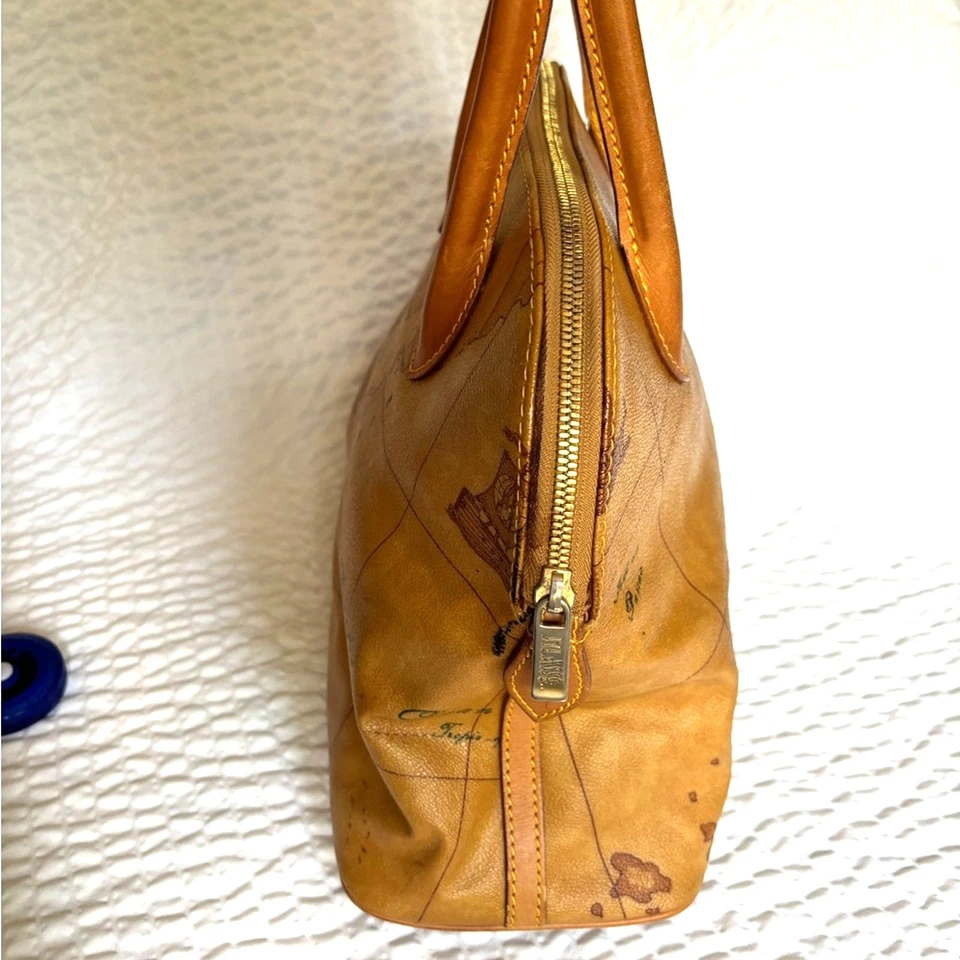 Bolso de Mano Alviero Martini Estampado Mapa Tostado Foto 4 de 4