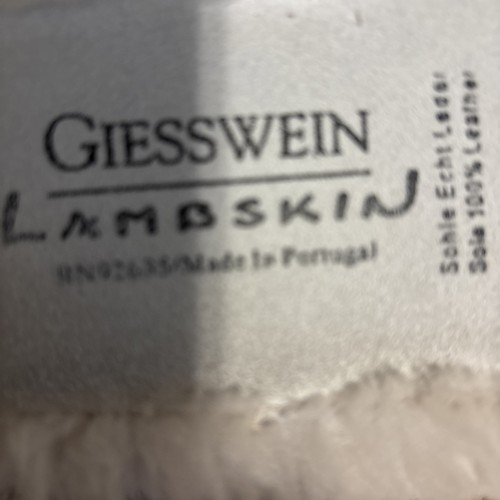 Giesswein Beige Plush Lambswool Slippers House Shoes Size 41 (US10) NWT - Picture 5 of 8