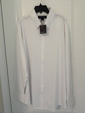 NWT Mizzen Main Leeward Mens XL Trim Fit Button Dress Shirt