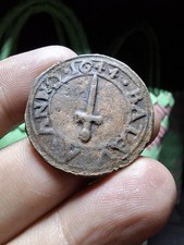 Netherlands East Indies ½ Stuiver VOC 1644 Batavia Rare Coin See Pict 