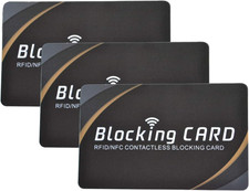 3 RFID Blocking Card Nfc Contactless Cards Protection Fuss-Free Protection for E