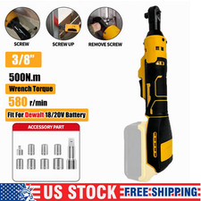Cordless Electric Right Angle Wrench Kit 38 Compatible For Dewalt 20v Battery