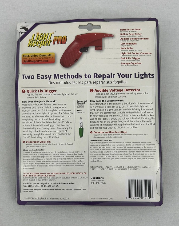 LightKeeper PRO The Complete Tool to Fix Incandescent Light Sets NEW  - Image 3 of 4