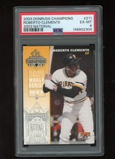 2003 Donruss Champions National Stamped #211 Roberto Clemente #3/5 PSA