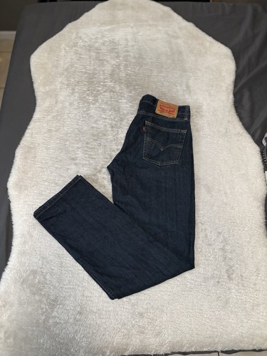 Levi’s 514 Herren 31x32 Slim Straight Denim Blau Jeans Baumwolle Hose