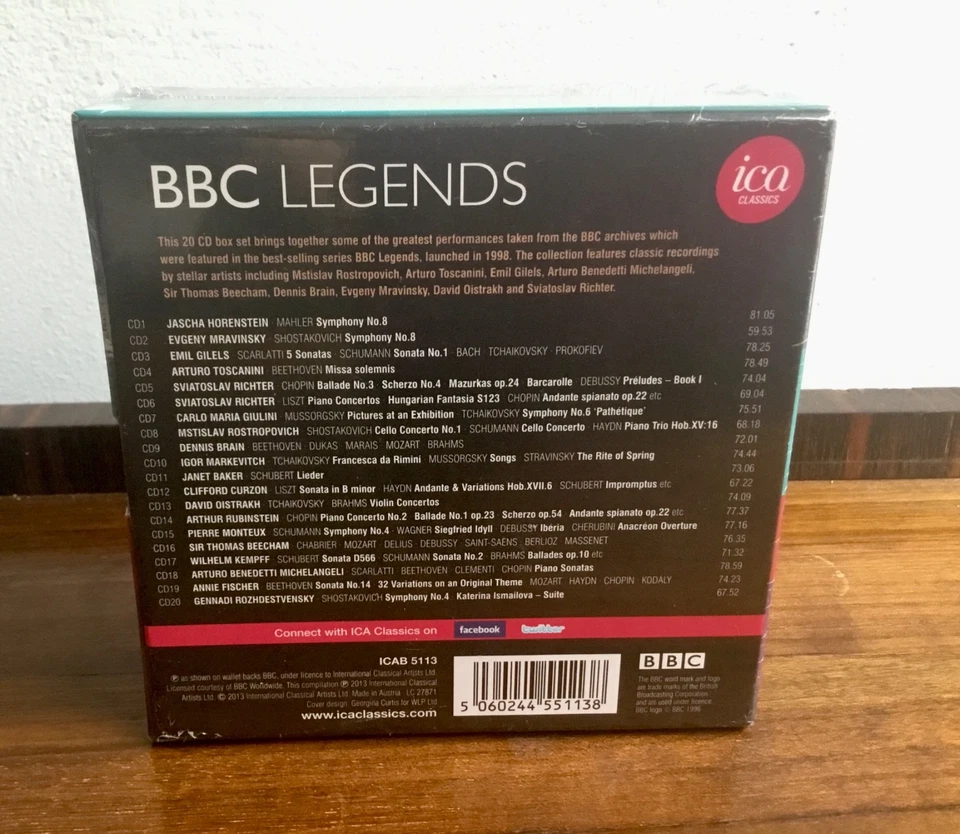 bbc legends 20cd NEW box set classical Rostropovich Toscanini Gilels Beecham + - Image 3 of 4