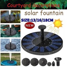 Solar Power Bird Bath Fountain Pump Upgrade 1.4W Solar Fountain with 4 Nozzle US