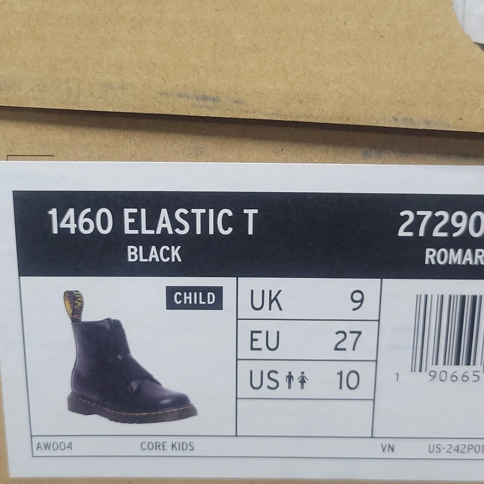 Dr. Martens 1460 Elástico T Negro Niño Talla 10M Foto 2 de 4