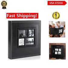 Large Capacity 4x6 Photo Album - 500 Pockets for Vertical & Horizontal Display