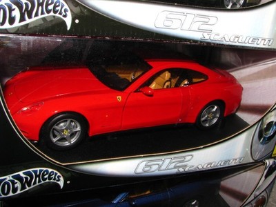 1/18 SCALE Hot Wheels FERRARI 612 SCAGLIETTI (SET OF 3) RED, BLUE