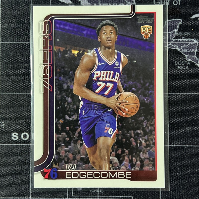VJ Edgecombe 2025 2026 Topps Basketball Philadelphia 76ers RC