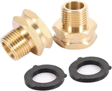 Garden Hose Adapter,3/4"Ght Female X 1/2" NPT Male Connector,Ght to NPT Adapter