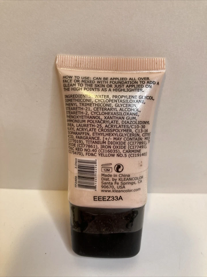 KleanColor Glam Gleam Liquid Glow Illuminator Shimmer Smooth Disco - Image 2 of 3