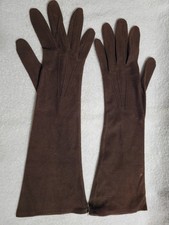 Vintage "Bridgerton" Style NWT Brown Dress Gloves, Size 7.5