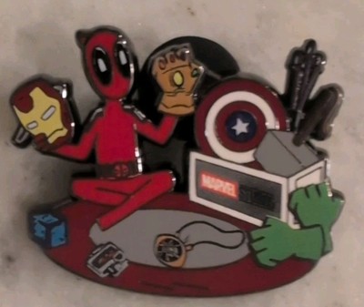 Marvel Deadpool Wolverine Disney Mystery Pin Avengers Icons Infinity Gauntlet