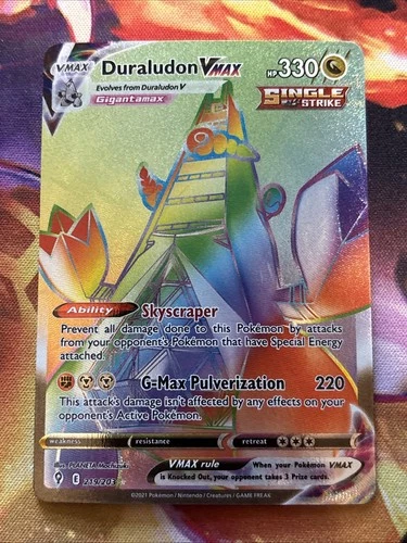 Duraludon VMAX (Secret) 219/203 SWSH07: Evolving Skies NM Pokemon Card TCG