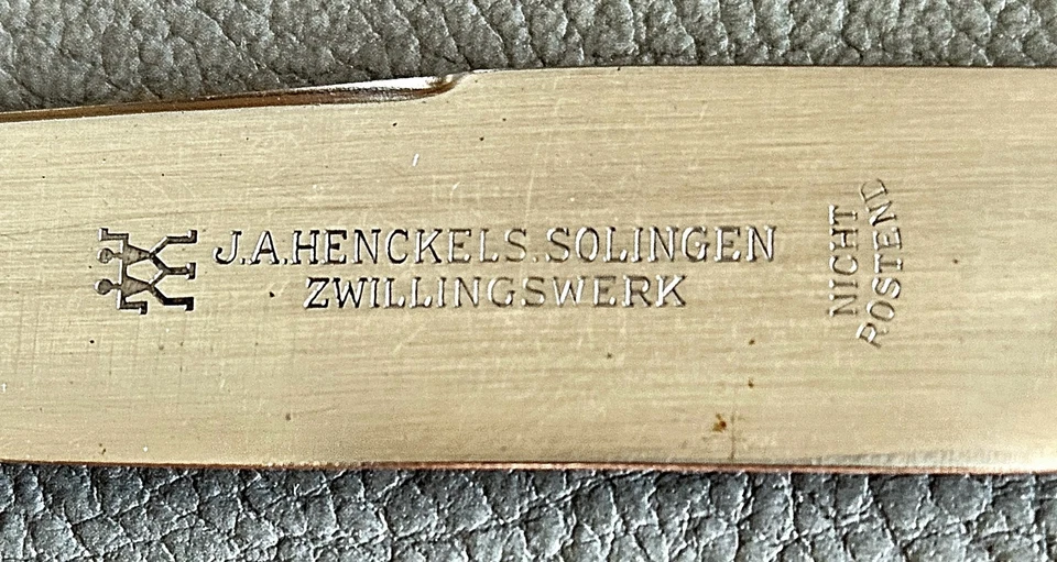 GoWe Wellner Kreuzband Tafelbesteck Messer 90er versilbert Jugendstil 1920 - Bild 4 von 4