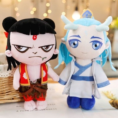 Animated Movie China Ne Zha Ao Bing Plush Doll Toy Soft Stuffed Toy Gift 23 cm