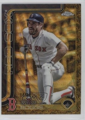 2025 Topps Gilded Collection Gold Wave Refractor 14/75 Wade Boggs #86 HOF 17uv