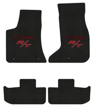 Lloyd Loop Mat Set for '17-22 Challenger w/Red on Black Challenger w/Red on Blac