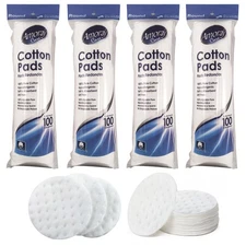 400ct Round 100% Cotton Pads Hypoallergenic Makeup Cosmetics Nail Polish Baby
