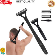 Men Back Razor Shaver Groomer Full Body Leg Hair Removal Trimmer Set Long Handle
