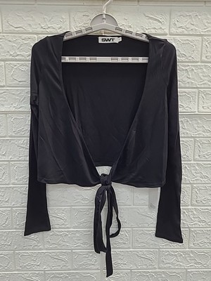 New SWT Cropped Wrap Top Women's US Size L