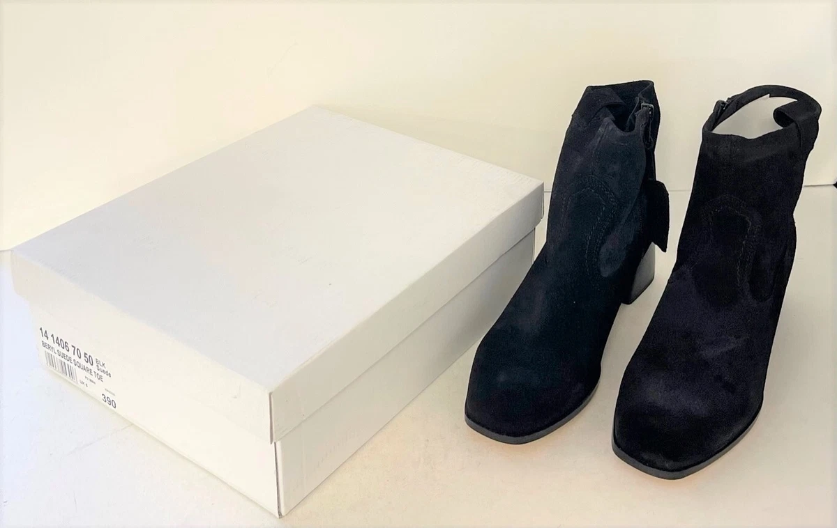 Square toe suede boots sale
